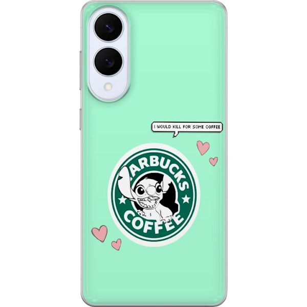 Samsung Galaxy S25 Edge Gennemsigtig cover Stitch Kaffe