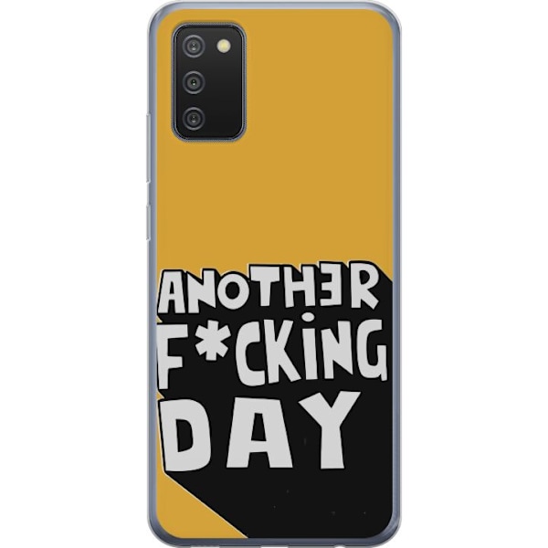 Samsung Galaxy A02s Läpinäkyvä kuori Another Day Tekstimotiivi Huumori Katumuoti Graafinen Rohkea Tyyli Suosittu Elämäntapa Kaupunkimuoti Design