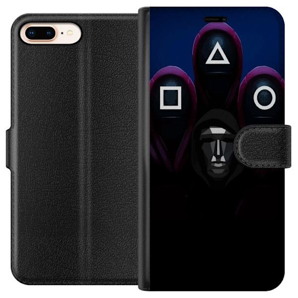 Apple iPhone 8 Plus Plånboksfodral Squid Game Säsong 3 Nya Ikoner Populär Serie TV Motiv Asiatisk Drama Trend Ikoniskt Grafisk Design