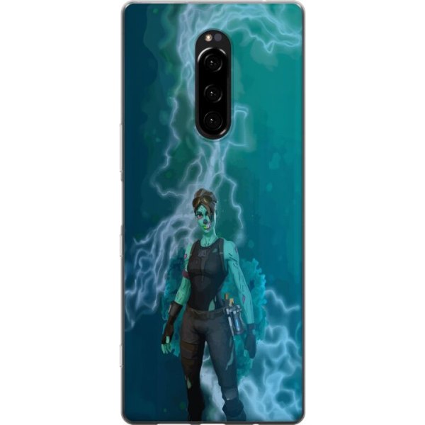 Sony Xperia 1 Gennemsigtig cover Fortnite - Ghoul Trooper