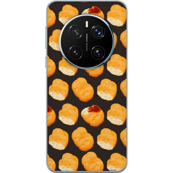 Kompatibelt Mobildeksel til Honor Magic7 Pro Mønster med sprø kyllingnuggets og ketchup brun