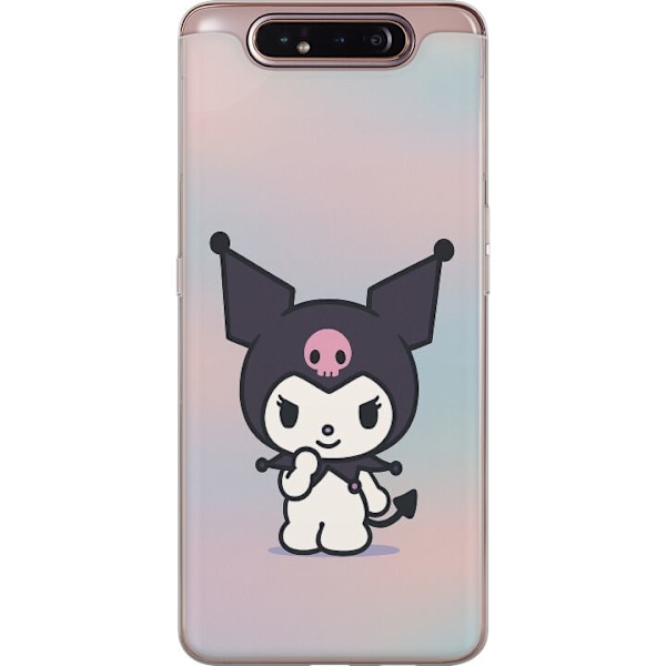 Samsung Galaxy A80 Genomskinligt Skal Kawaii Sanrio Kuromi