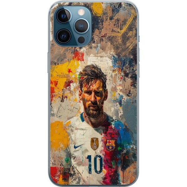 Apple iPhone 12 Pro Max Läpinäkyvä kuori Messi Art