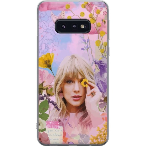 Samsung Galaxy S10e Genomskinligt Skal Taylor Swift - Blomma