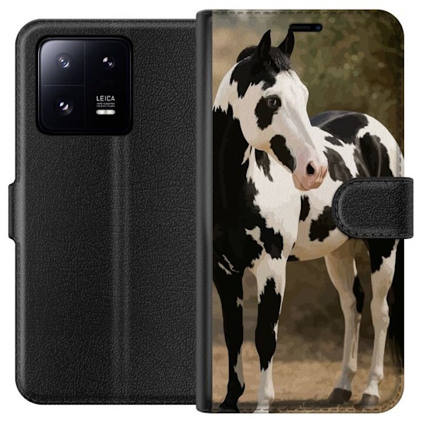 Xiaomi 13 Pro Lompakkokotelo Kaunis Hevonen - elegantti hevonen kuva-aihe