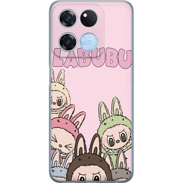 OnePlus Ace Racing Läpinäkyvä kuori Labubu Pop Mart Hahmot Keräilykohteet Suosittu Hahmosarja Suunnittelu Pop Mart Leikkikalutaide Aihe