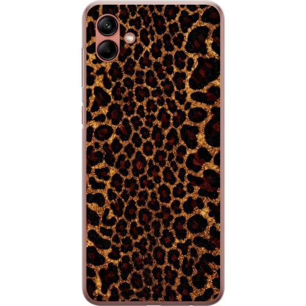Kompatibelt Mobilskal till Samsung Galaxy A04 Wild Leopard brun
