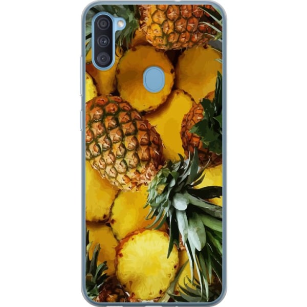 Samsung Galaxy A11 Genomskinligt Skal Tropisk Frukt