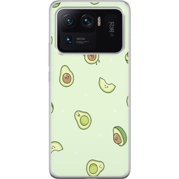 Xiaomi Mi 11 Ultra Gennemsigtig cover Avocado Mønster