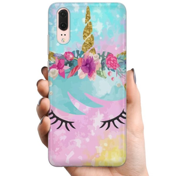 Huawei P20 TPU Mobilcover Enhjørning