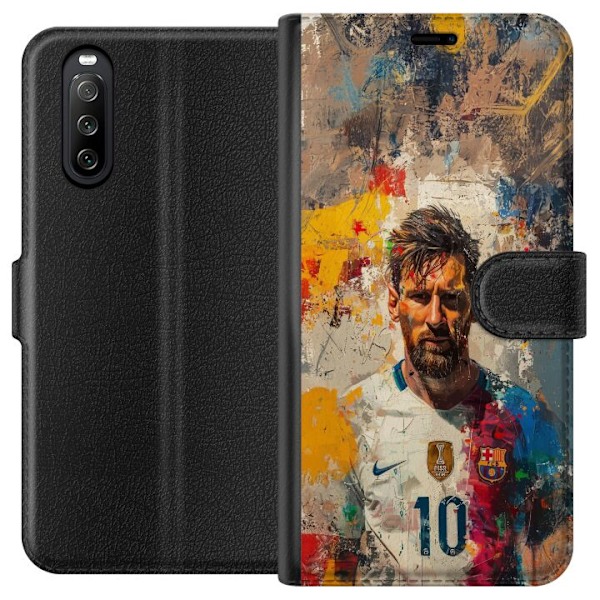 Sony Xperia 10 III Lommeboketui Messi Art