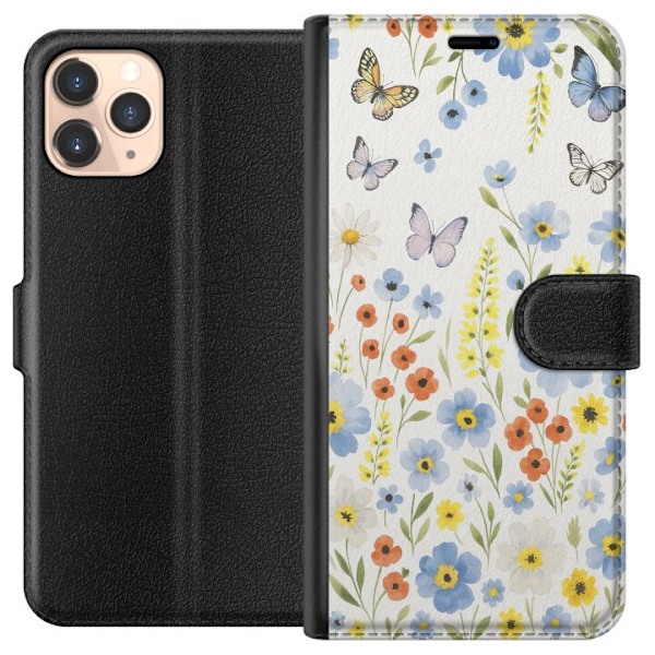 Apple iPhone 11 Pro Tegnebogsetui Sommerblomster