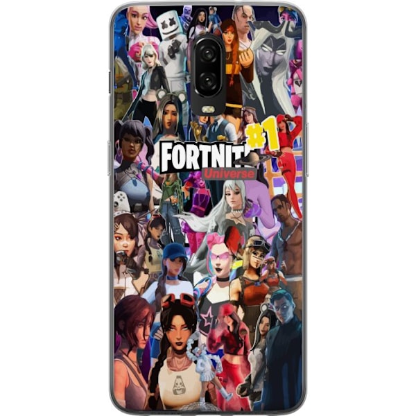 OnePlus 6T Genomskinligt Skal Fortnite