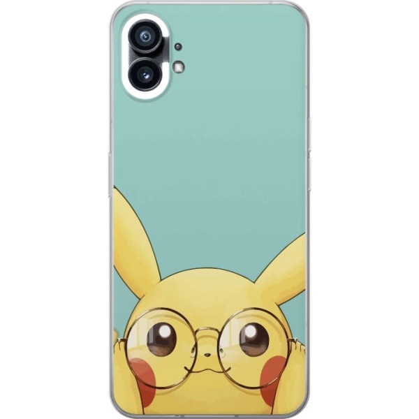 Nothing Phone (1) Läpinäkyvä kuori Pikachu lasit