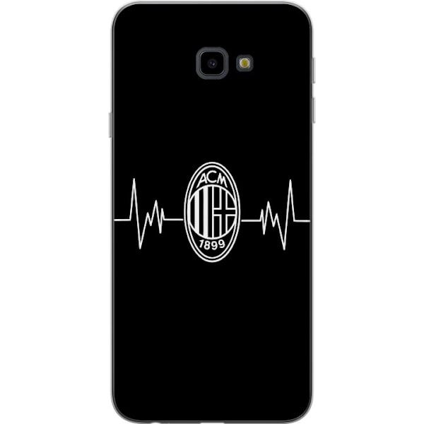 Samsung Galaxy J4+ Genomskinligt Skal AC Milan