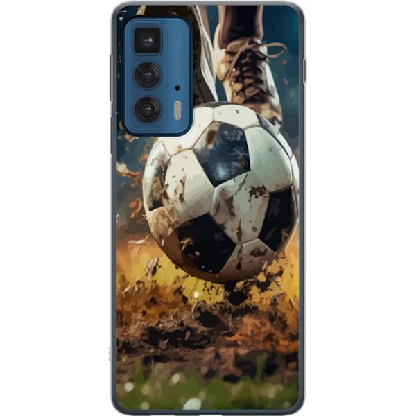 Motorola Edge 20 Pro Gjennomsiktig deksel Fotball