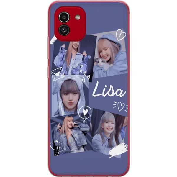 Samsung Galaxy A03 Läpinäkyvä kuori Lisa Blackpink – Aesthetic K-pop Queen