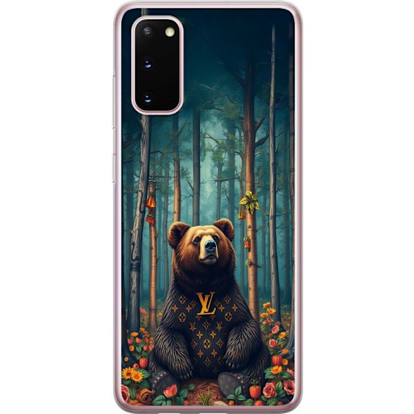 Samsung Galaxy S20 Gennemsigtig cover LV bjørn i skoven