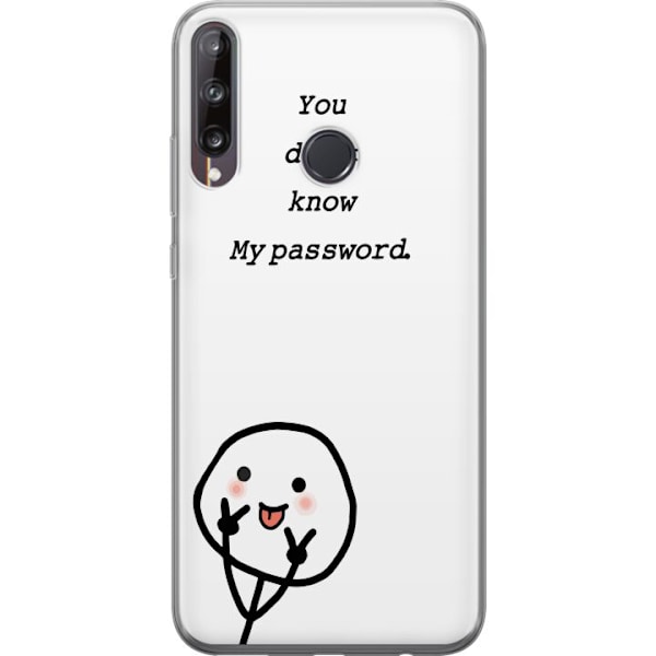Huawei P40 lite E Genomskinligt Skal You Don’t Know My Password – edgy textmotiv med attityd