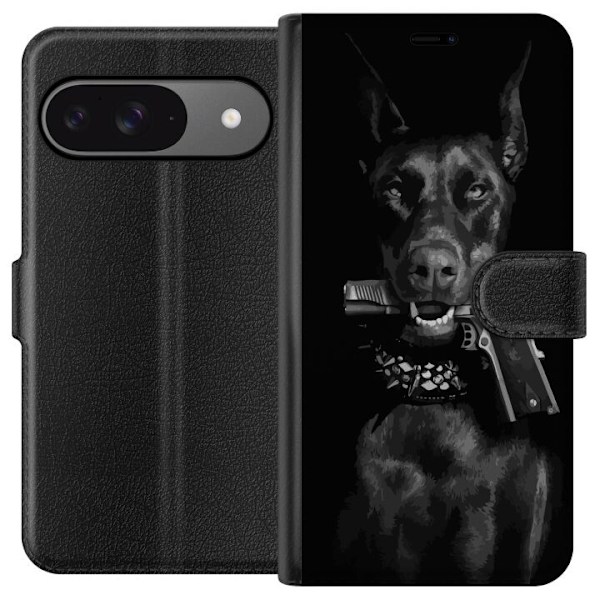 Google Pixel 9 Pro Lompakkokotelo Dobermann