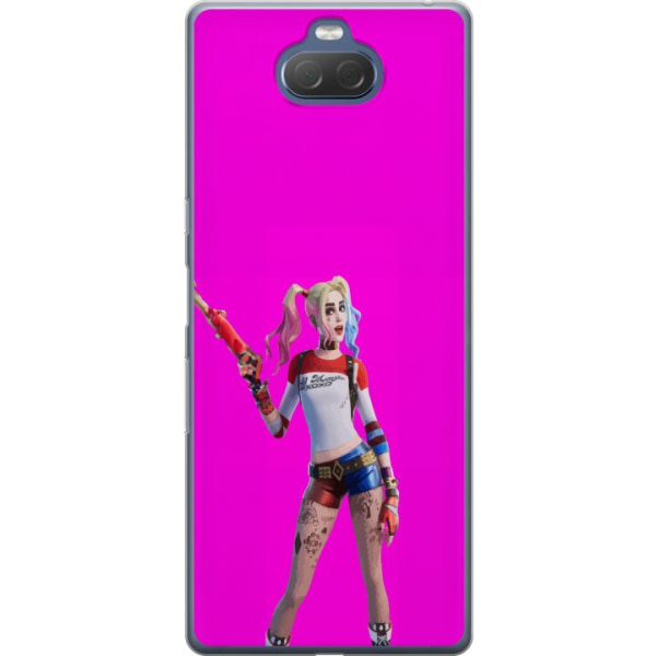 Sony Xperia 10 Gennemsigtig cover Fortnite - Harley Quinn