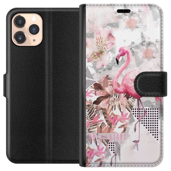 Apple iPhone 11 Pro Plånboksfodral Flamingo