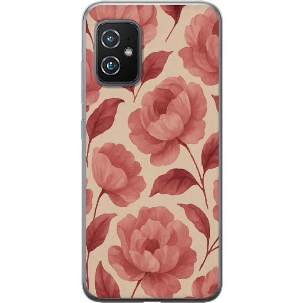 Asus Zenfone 8 Läpinäkyvä kuori Ruusun Kukinta