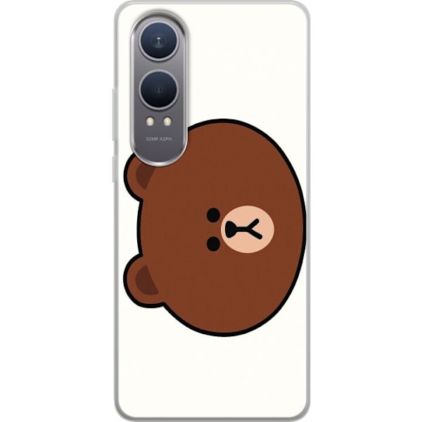 OnePlus Nord CE4 Lite Gjennomsiktig deksel line friends brown