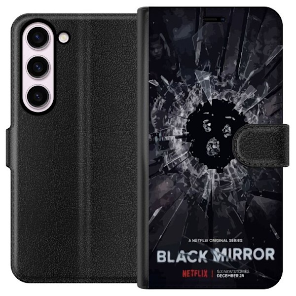 Samsung Galaxy S23 Lompakkokotelo Black Mirror Sci-Fi Netflix