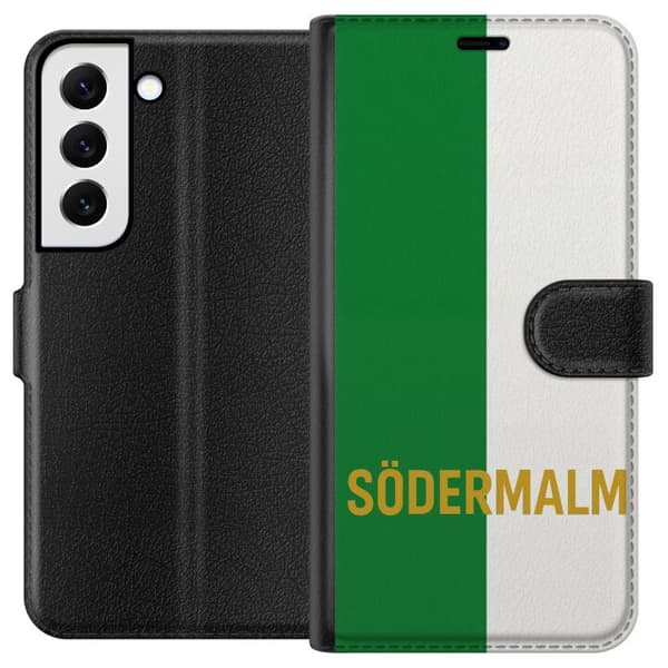 Kompatibelt Plånboksfodral till Samsung Galaxy S22 5G Södermalm – fotboll