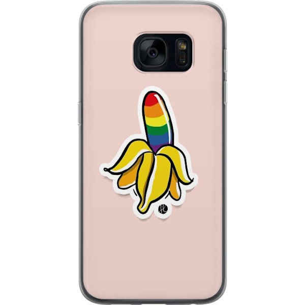 Samsung Galaxy S7 Gennemsigtig cover Glad Banan