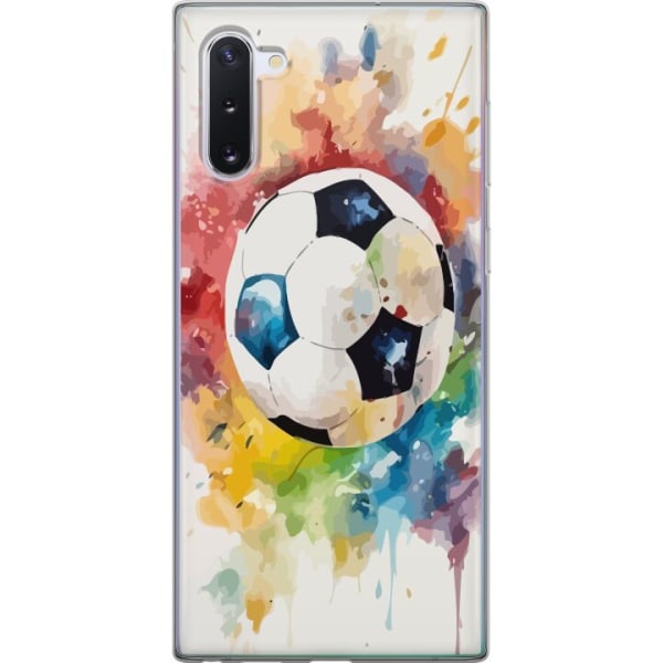 Samsung Galaxy Note10 Läpinäkyvä kuori Jalkapallo