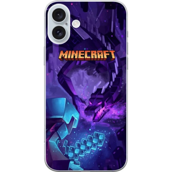 Apple iPhone 16 Plus Gennemsigtig cover Minecraft