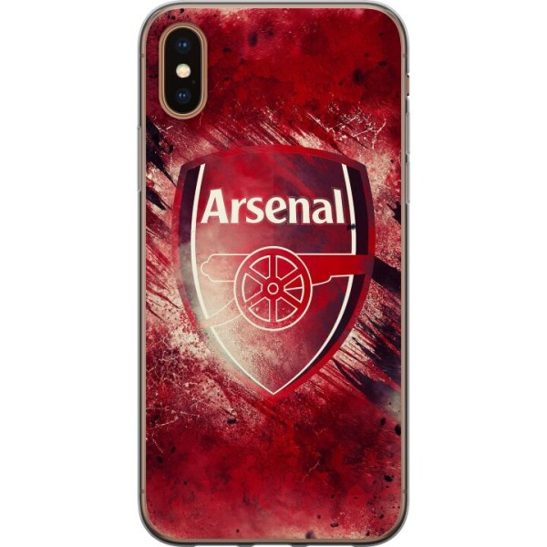 Apple iPhone XS Max Gennemsigtig cover Arsenal Fodbold