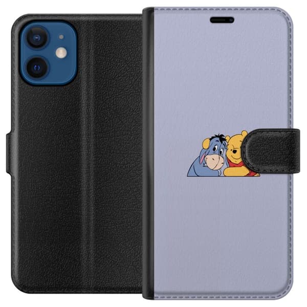 Kompatibel Tegnebogsetui til Apple iPhone 12 mini Nalle Puh og Æsel