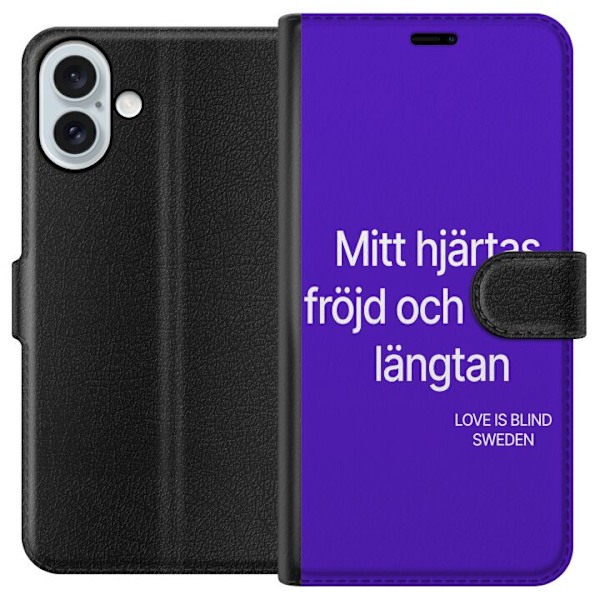 Apple iPhone 16 Plus Tegnebogsetui Mit hjertes fryd og evig l