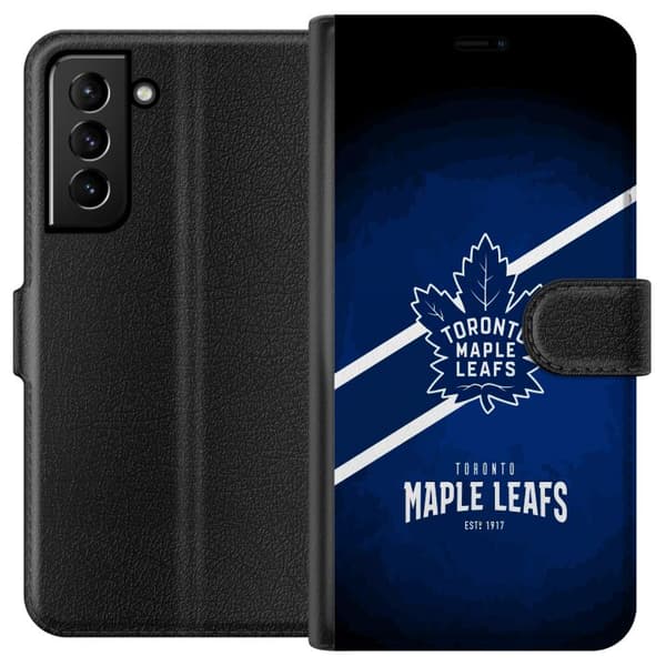 Kompatibel Tegnebogsetui til Samsung Galaxy S21+ 5G Toronto Maple Leafs (NHL)