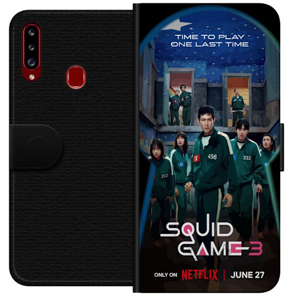 Samsung Galaxy A20s Lompakkokotelo Squid Game Kausi 3 TV-sarjan hahmot Suositut TV-sarja Motiivit Ikoni Jännitys Draama Aasialainen suunnittelu Trend