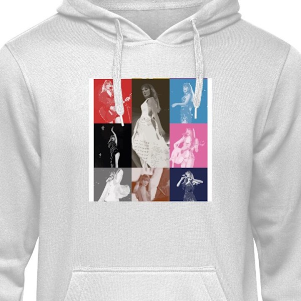 Hoodie för Vuxen | Bekväm Huvtröja Taylor Swift grå M