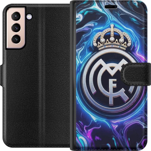 Kompatibelt Plånboksfodral till Samsung Galaxy S21 Real Madrid