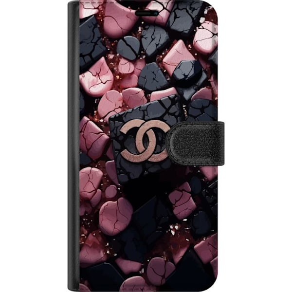 Samsung Galaxy S24 Ultra Tegnebogsetui Chanel Sort og Lyserød