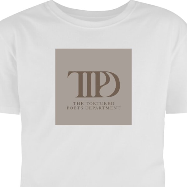 T-shirt för Vuxen | Klassisk Vuxen-T-shirt Taylor Swift - the tortured poets department vit XXL