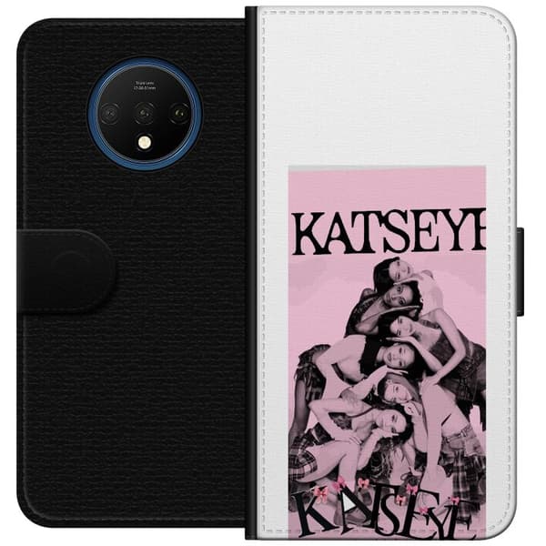 Kompatibelt Lommeboketui til OnePlus 7T KATSEYE i rosa rosa