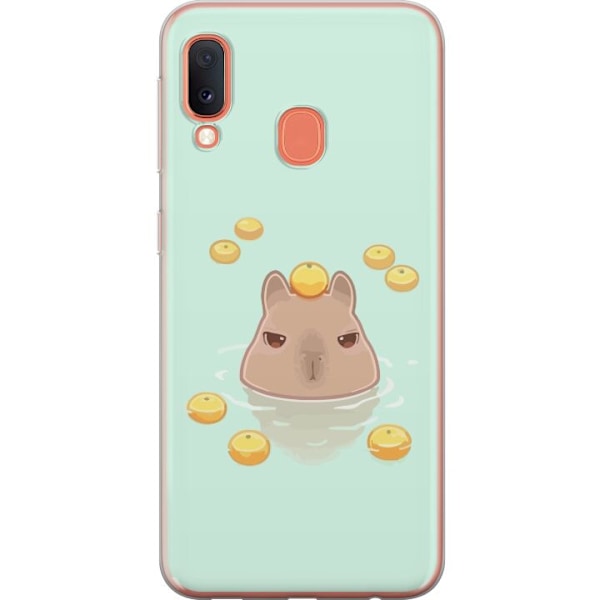 Samsung Galaxy A20e Genomskinligt Skal Capybara
