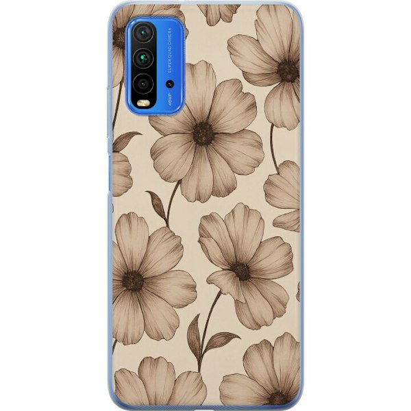 Xiaomi Redmi 9T Genomskinligt Skal Pastel Rush