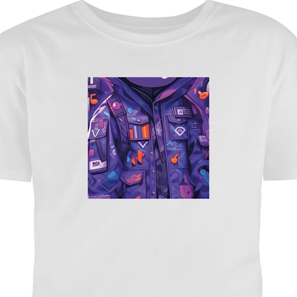 Barn-T-shirt | Bekväm T-shirt för Barn Anime vit 1-2 År