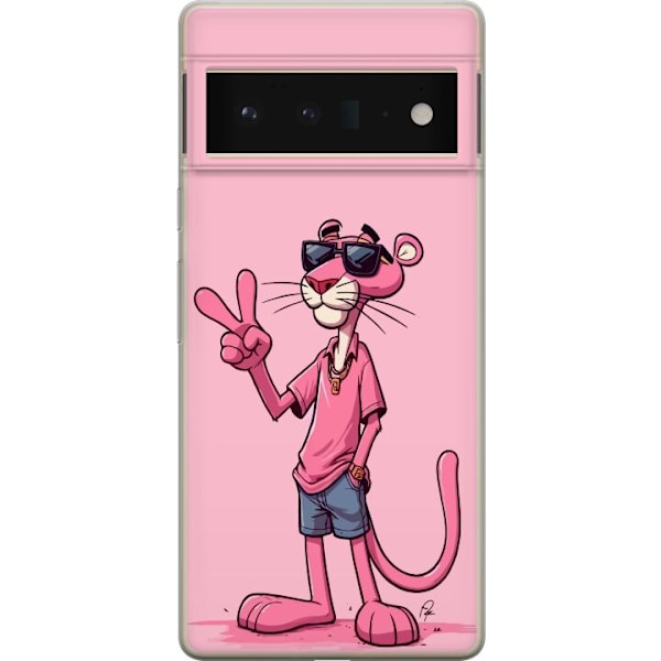 Google Pixel 6 Pro Gjennomsiktig deksel Pink Panter Peace