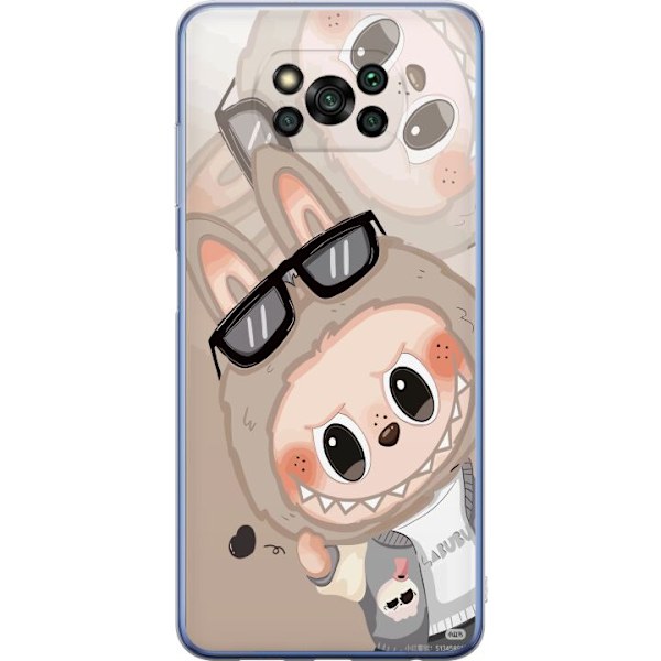 Xiaomi Poco X3 Pro Läpinäkyvä kuori Labubu Rainbow Chaos