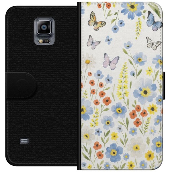 Samsung Galaxy Note 4 Tegnebogsetui Sommerblomster