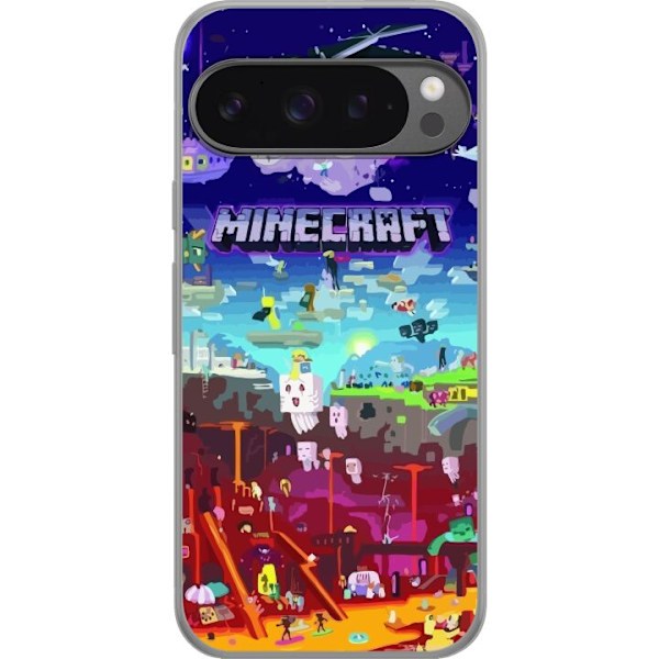 Google Pixel 9 Pro XL Gennemsigtig cover Minecraft